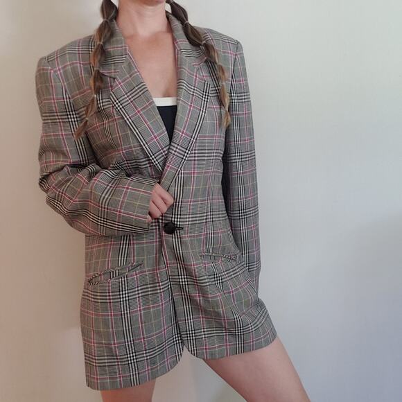 Vintage Pendleton Long One Button Blazer Made in USA Size 10 - Picture 3 of 15